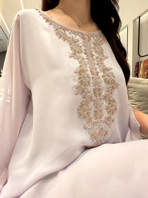2 Pc Chiffon Handmade Embroidery